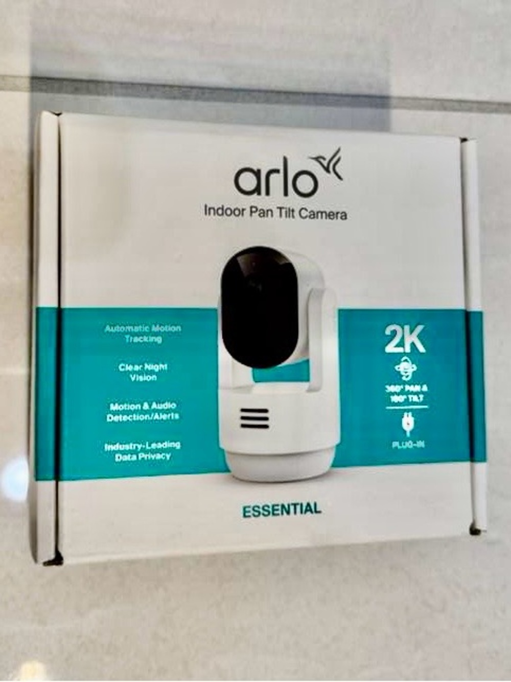Arlo Essential Indoor Pan Tilt Camera - White